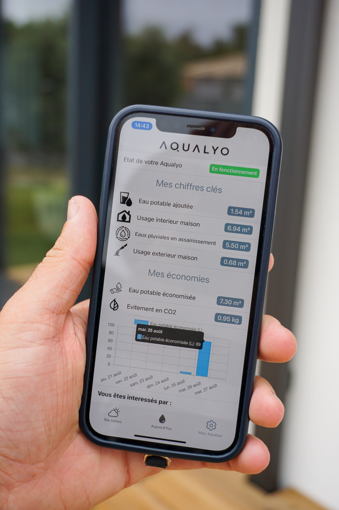 App reliée à la smartbox aqualyo